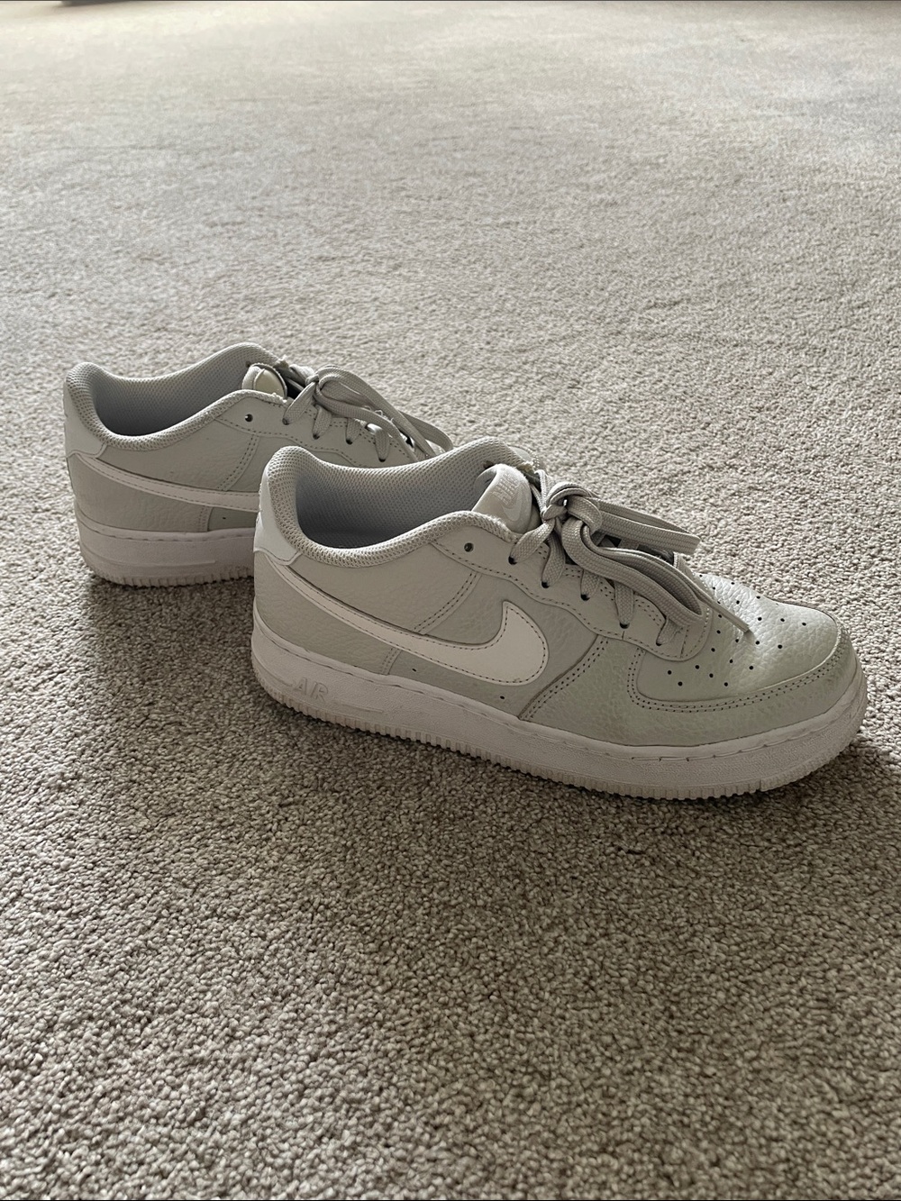 Nike Low-Top Sneakers in Light Gray and White